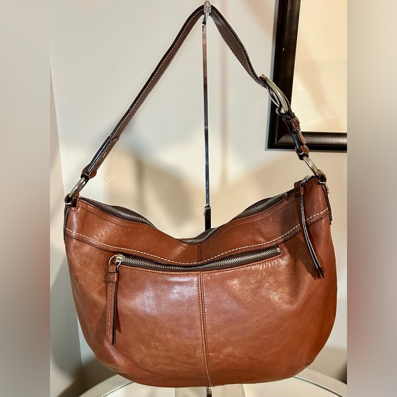 Coach Brown Leather Hobo Shoulder Bag - Picture 2 of 6